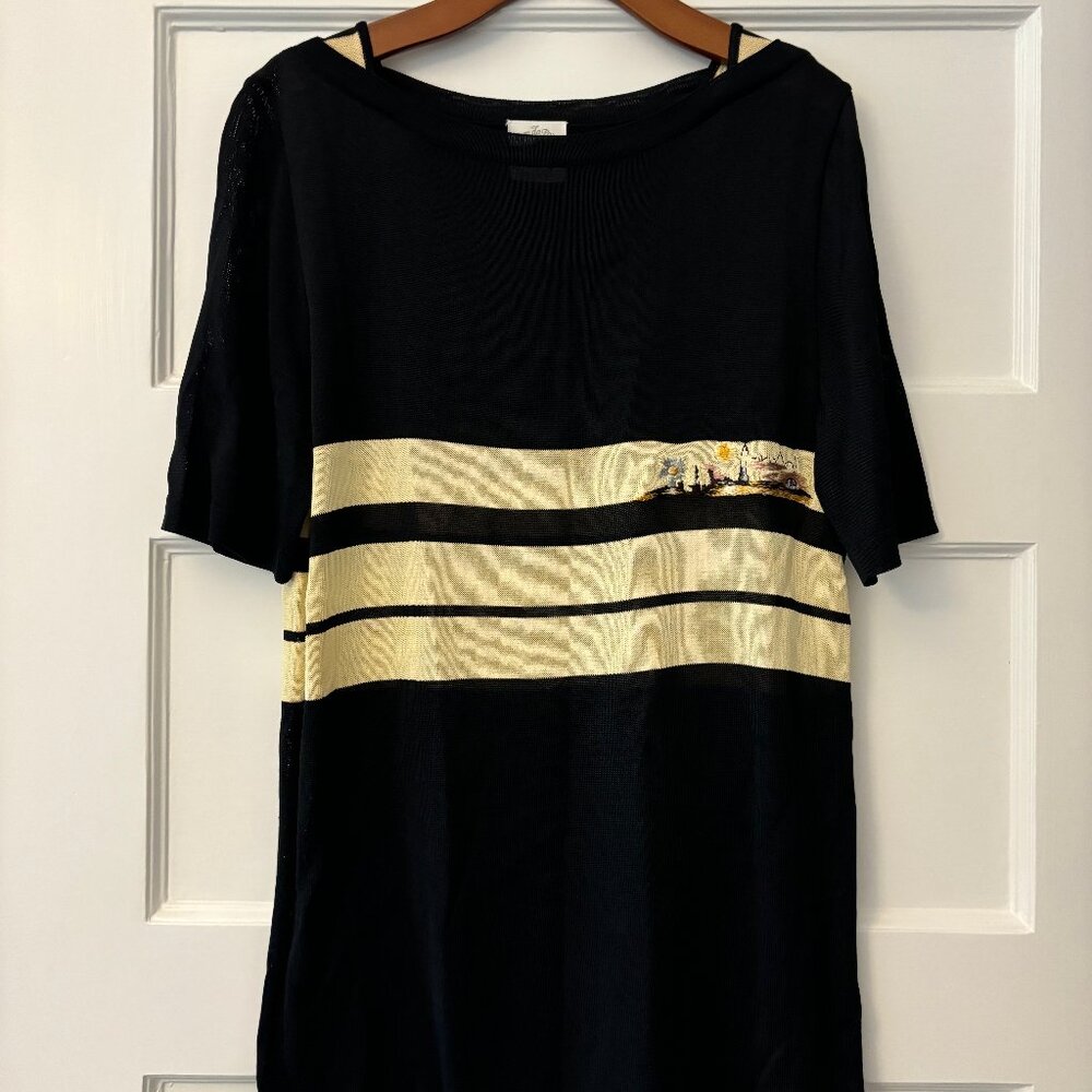 VINTAGE Vera da Pozzo Knit Short Sleeve Top